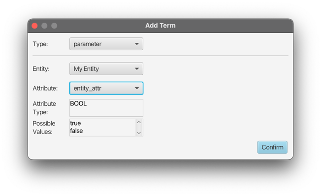 Add parameter term